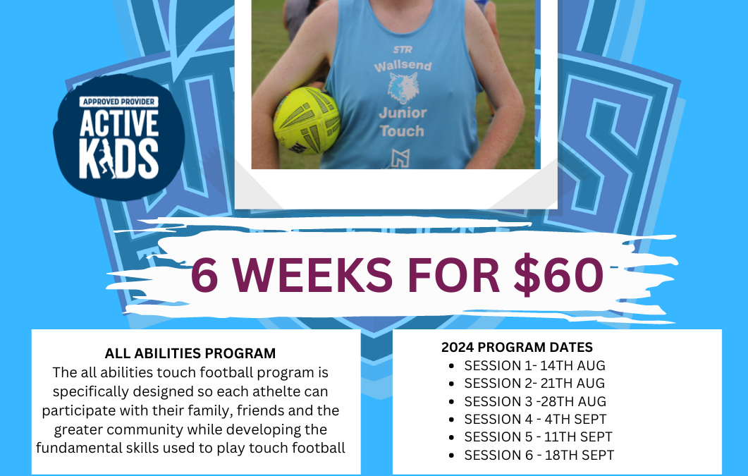Coastal Fire Services and DS Roofing – All Abilities Touch Football Program – Aug 2024